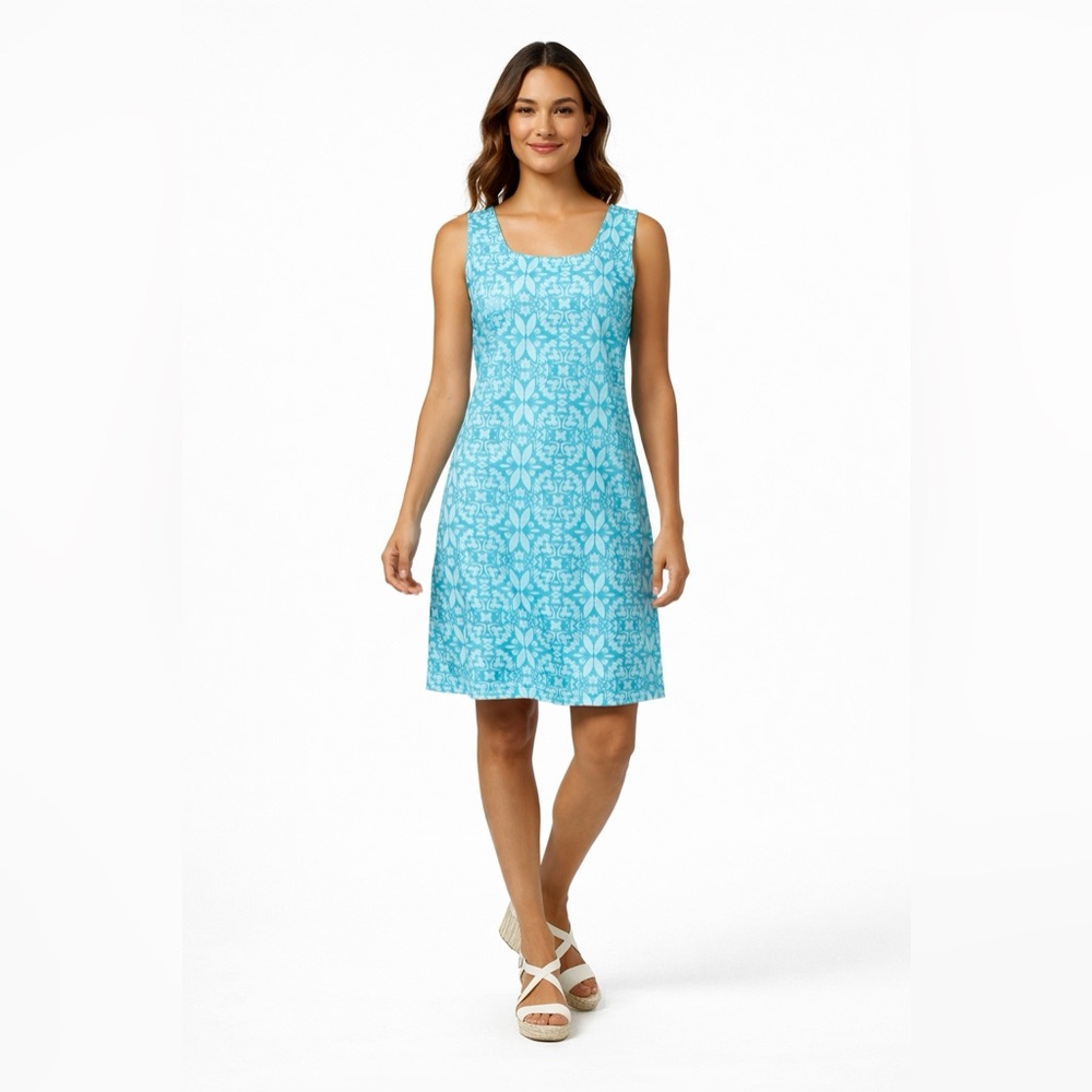 Fresh Produce Made in the USA 100% Cotton Abstract Summer Print Dress Size S/M